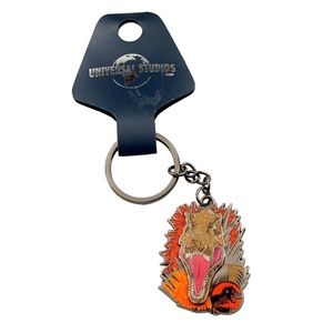 Universal Studios Jurassic World T-Rex Pin on Pin Keychain